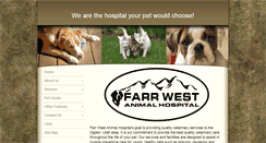 Desktop Screenshot of farrwestanimalhospital.com
