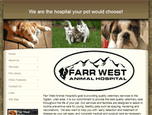 Tablet Screenshot of farrwestanimalhospital.com